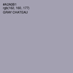 #A2A0B1 - Gray Chateau Color Image